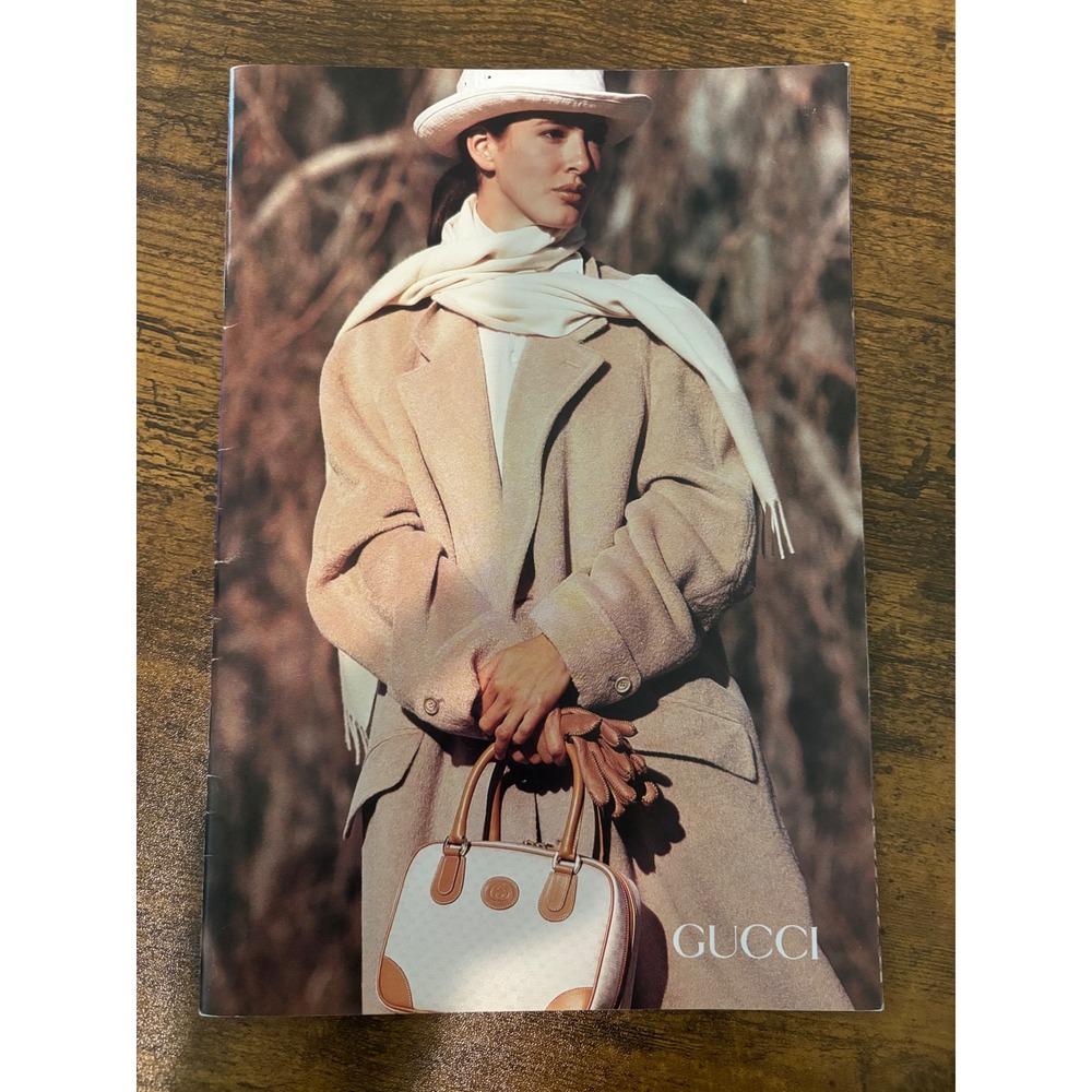 Gucci 1989 Vintage Advertising Catalog Fashion Book Handbags Luxury‎ 80s Rare